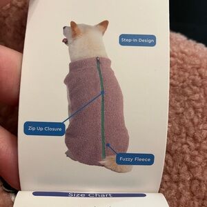 Fuzzy Fleece dog jacket